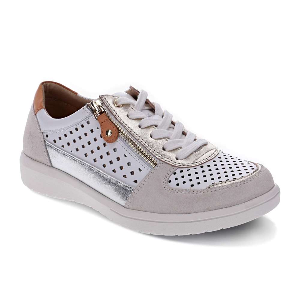 Baxley Sneaker - White/Apricot