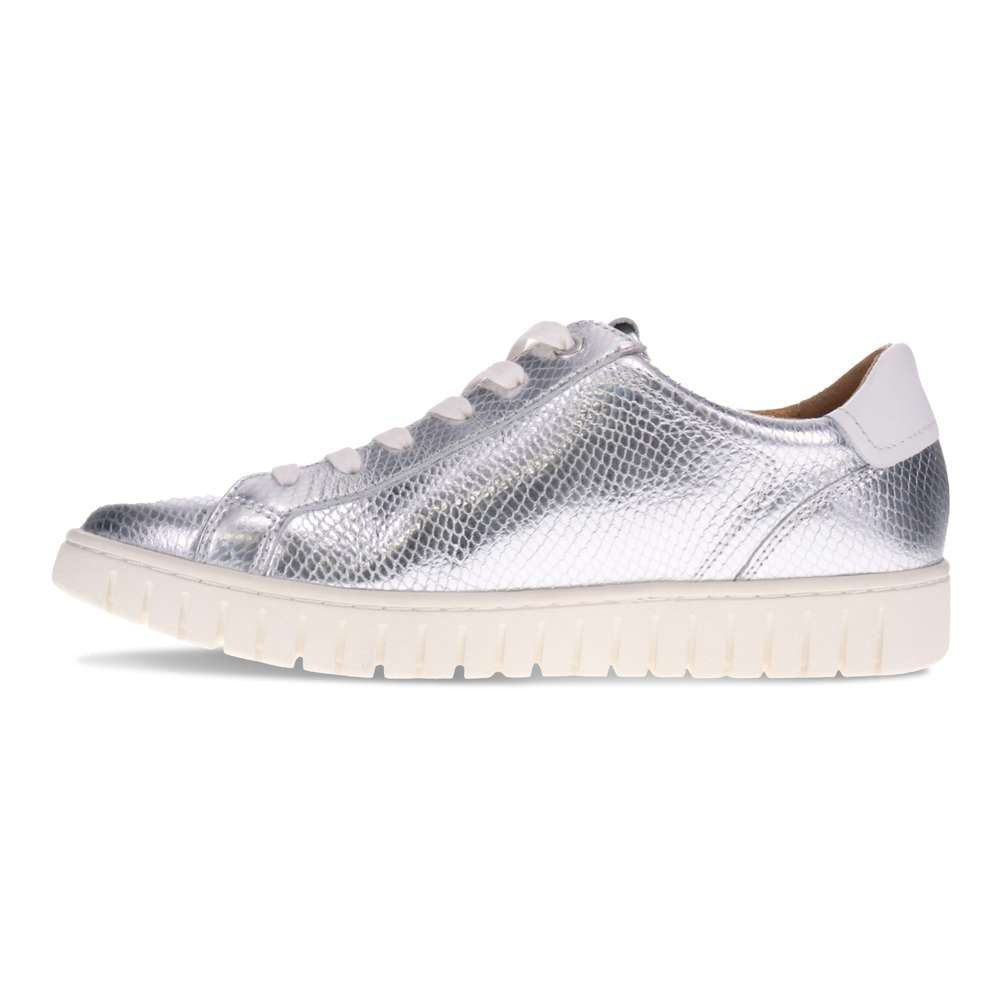 Luna Casual Sneaker - Silver Snake