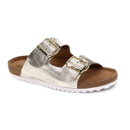 Bardo Slide Sandal - Soft Gold
