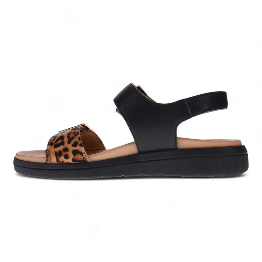 Bettina Sandal - Black Leopard