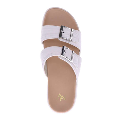 Bowie Slide Sandal - White