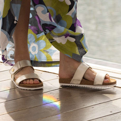 Branch Slide Sandal - Rose Gold