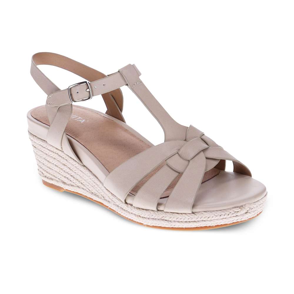 Diva Wedge Sandal - Beige