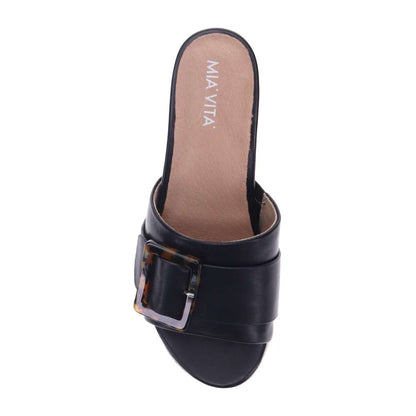 Dove Wedge Sandal - Black
