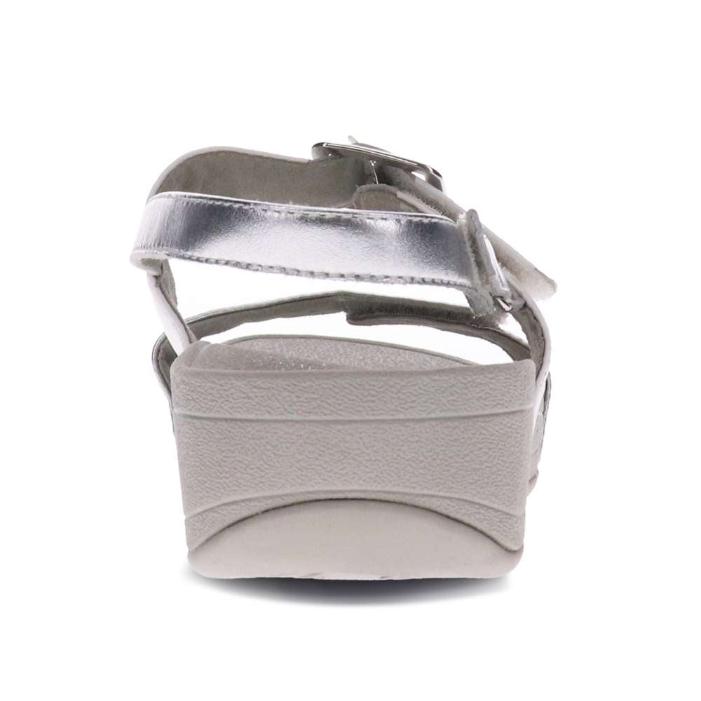 Florini Platform Sandal - White/Silver