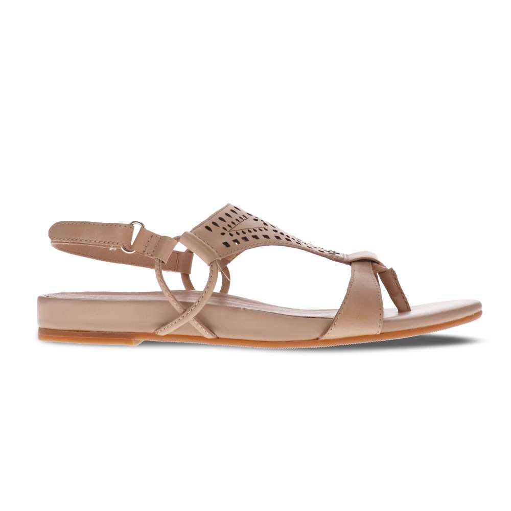 Maggie Flat Sandal - Beige