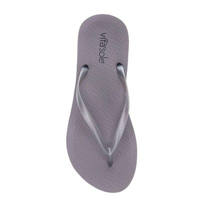 Venice Solid Women's Toe Post Sandal - Pewter