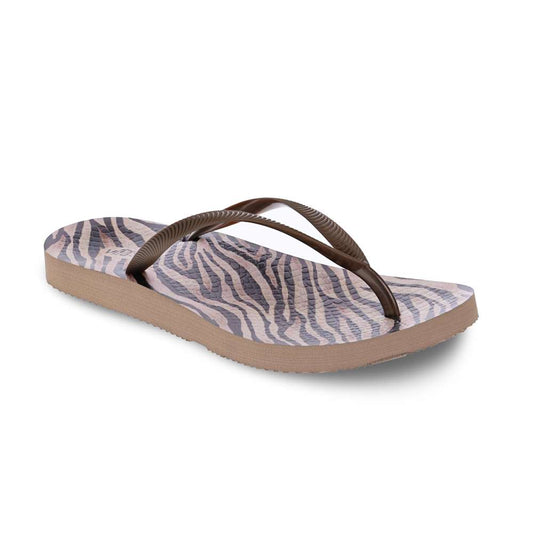 Venice Print Women's Toe Post Sandal - Tiger