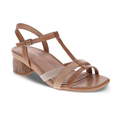 Yass Heeled Sandal - Pebble Multi