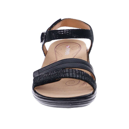 Barbados Sandal - Black French/Lizard