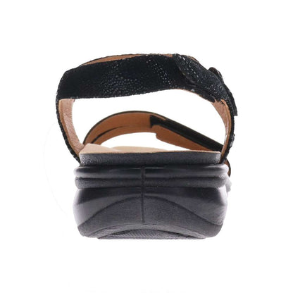 Barbados Sandal - Black French/Lizard