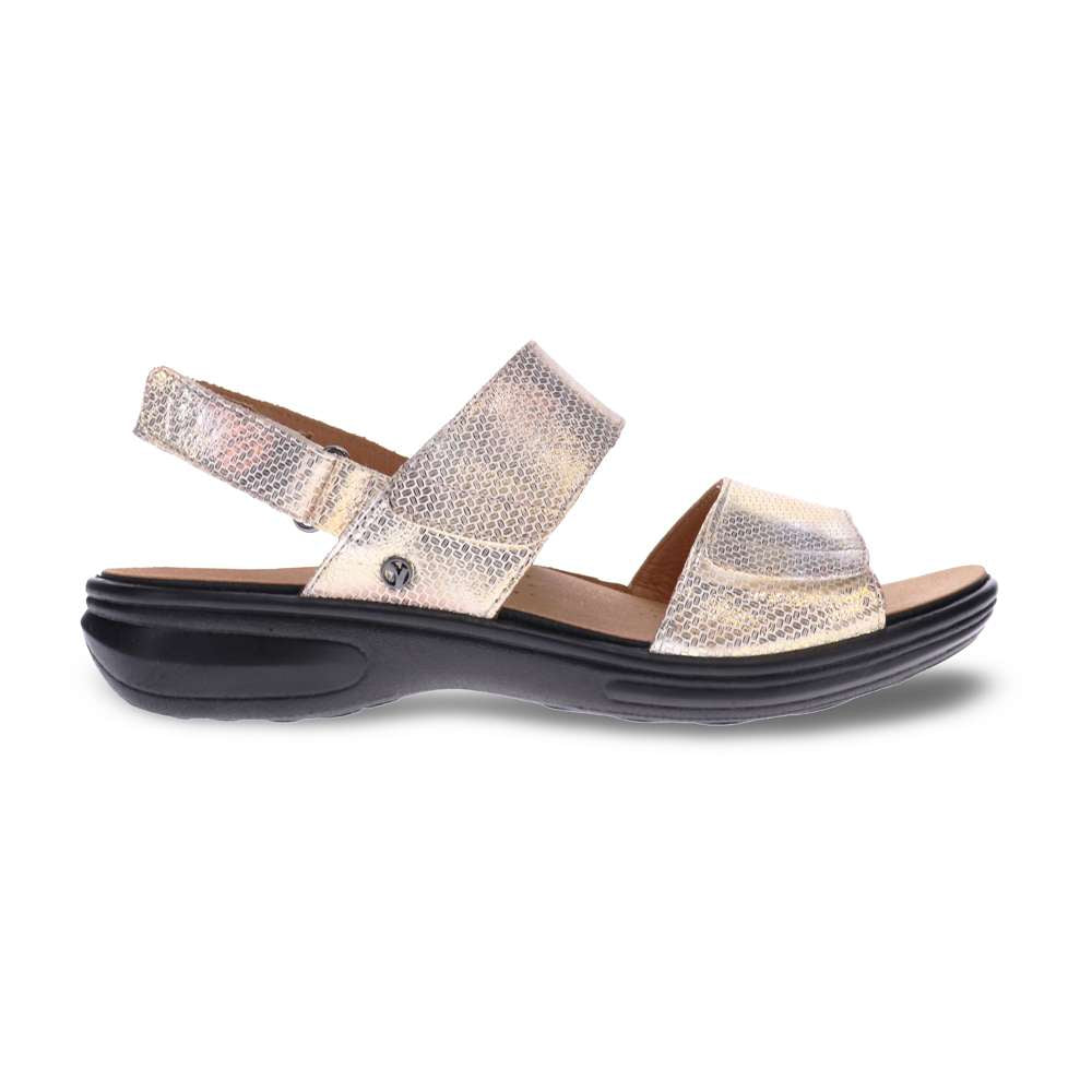Como Adjustable Sandal - Metallic Interest
