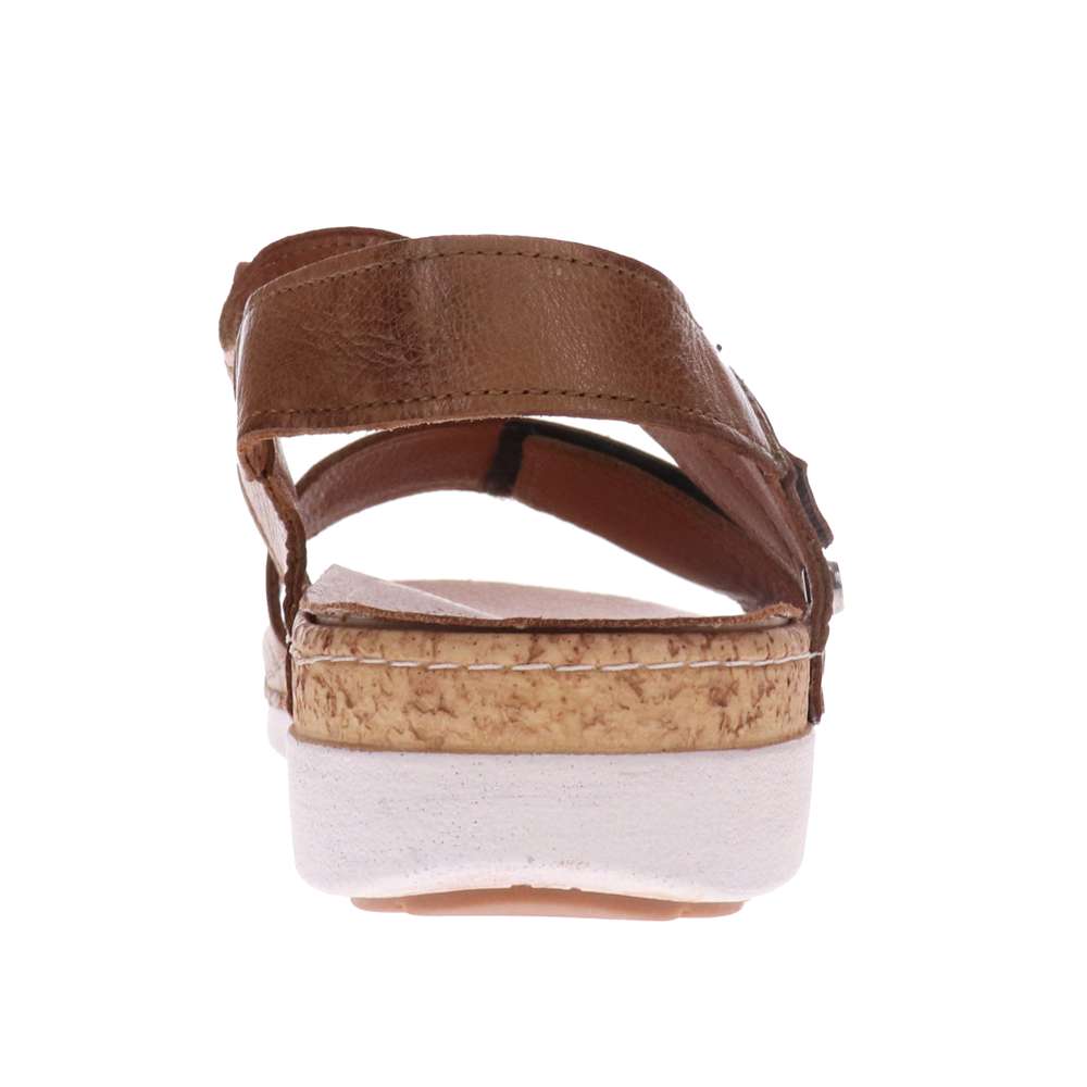 Georgia Back Strap Sandal - Caramel