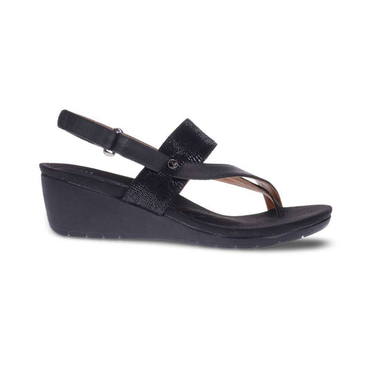 Honolulu Backstrap Wedge - Onyx/Black Lizard