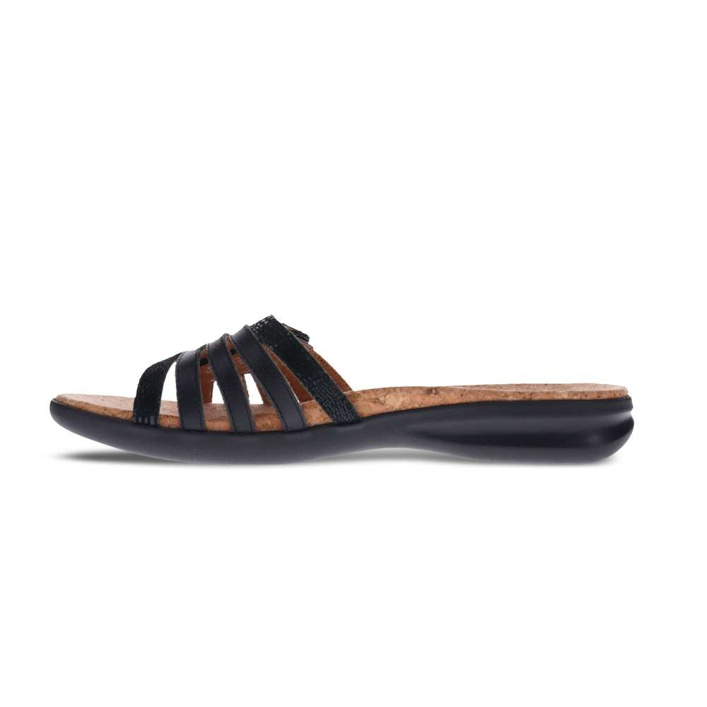 Peru Slide Sandal - Black Lizard