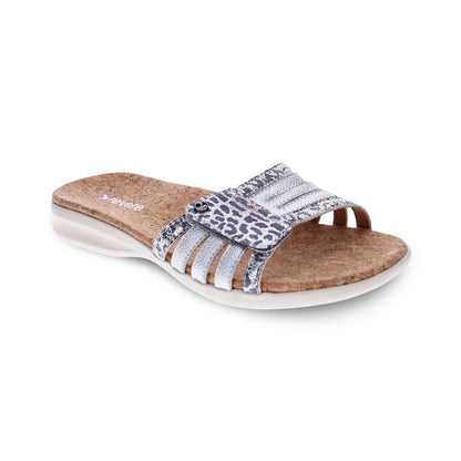 Peru Slide Sandal - Silver Safari
