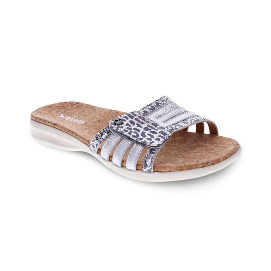 Peru Slide Sandal - Silver Safari
