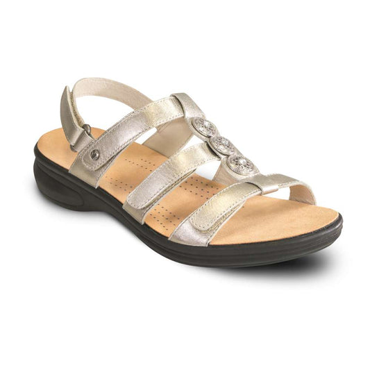 Santiago Back Strap Sandal - Pewter