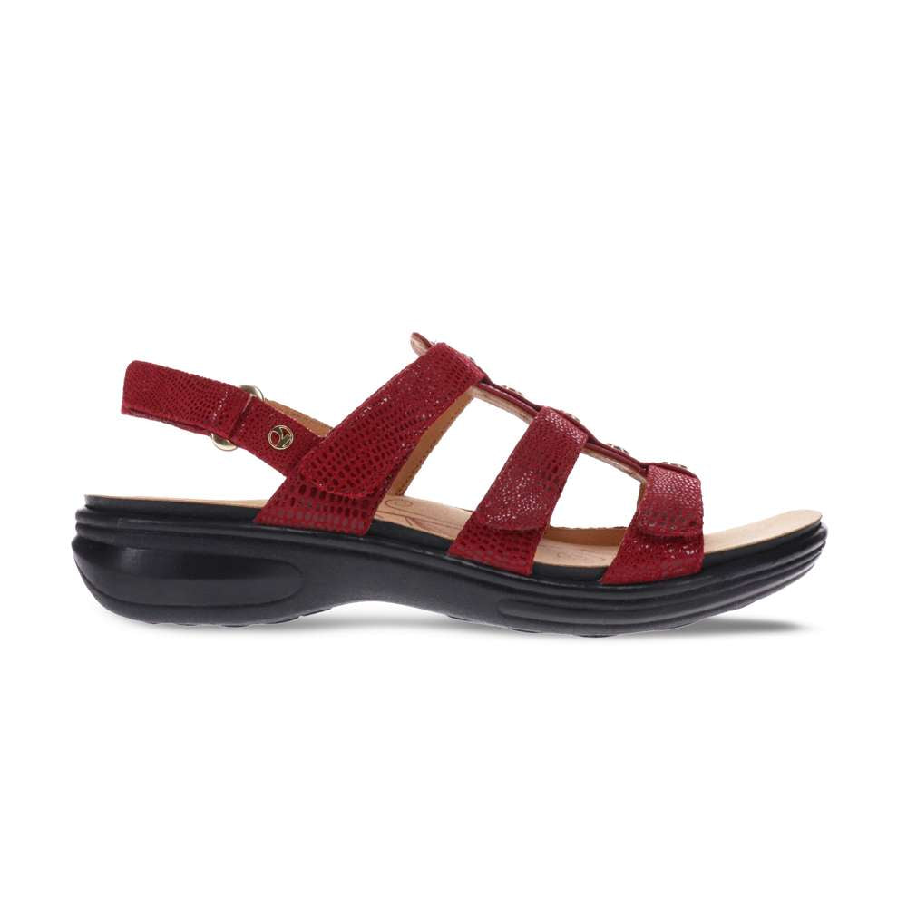 Toledo Backstrap Sandal - Cherry French/Lizard