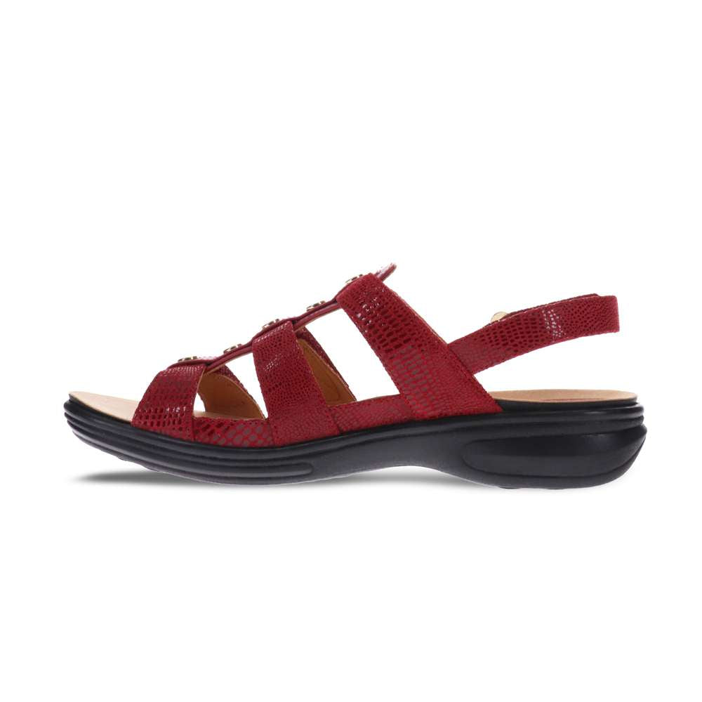 Toledo Backstrap Sandal - Cherry French/Lizard