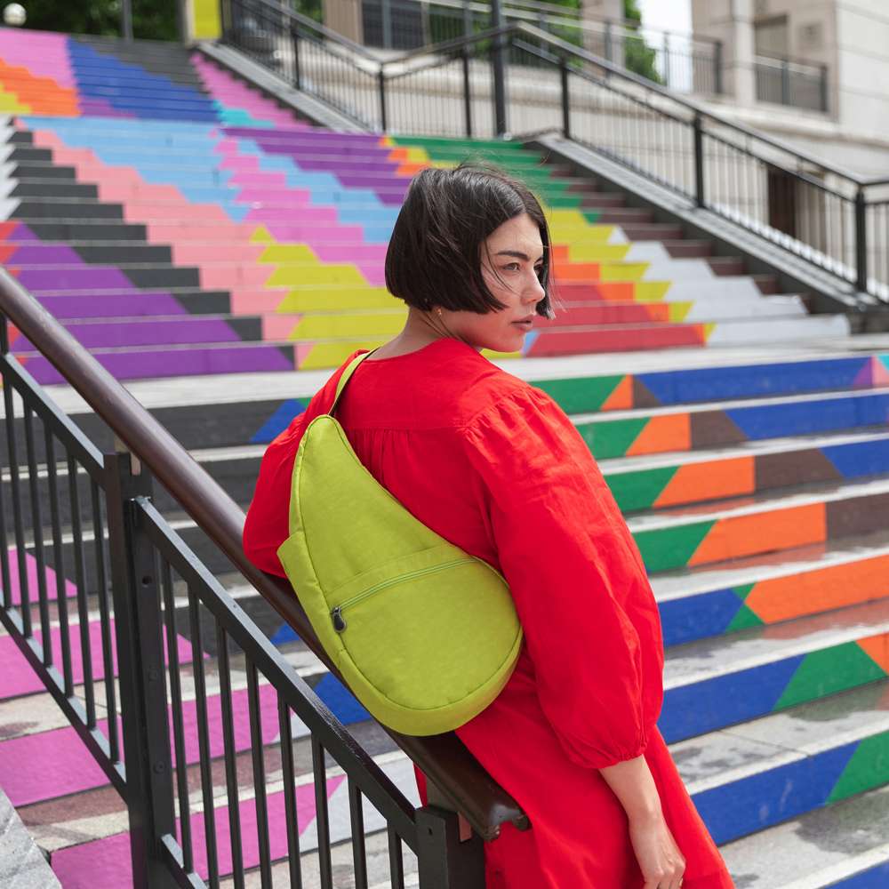 Textured Nylon Backpack - Limoncello