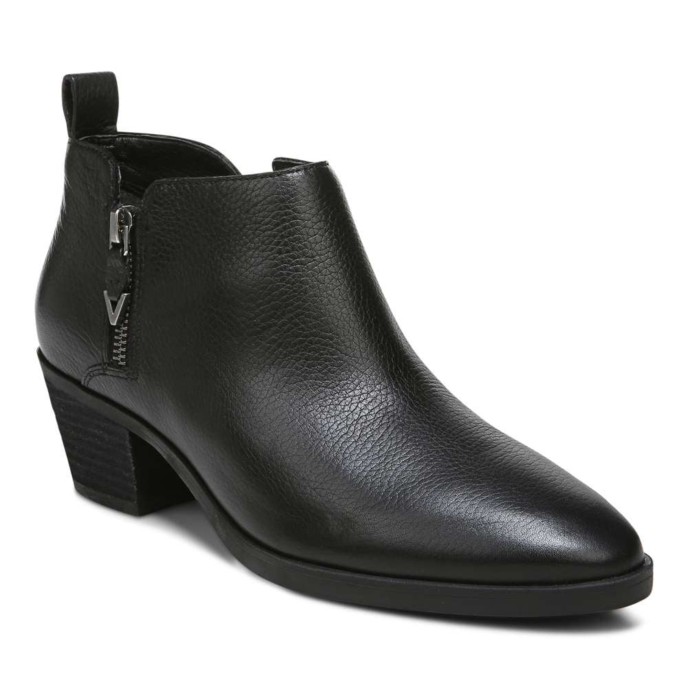 Cecily Ankle Boot - Black Leather