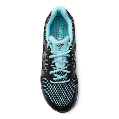 Elation Active Sneaker - Black/Teal