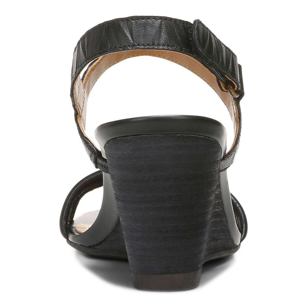 Emmy Wedge Sandal - Black