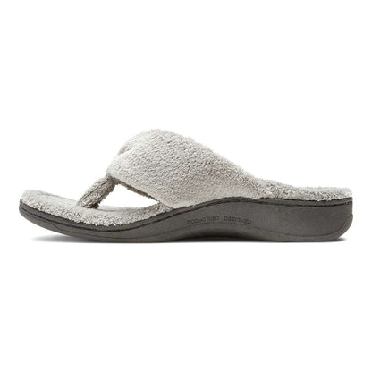 Gracie Toe Post Slipper - Light Grey