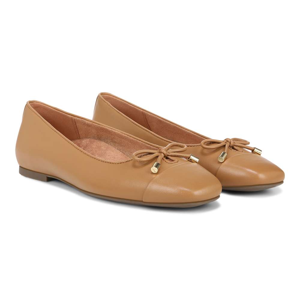 Klara Flat - Camel Leather