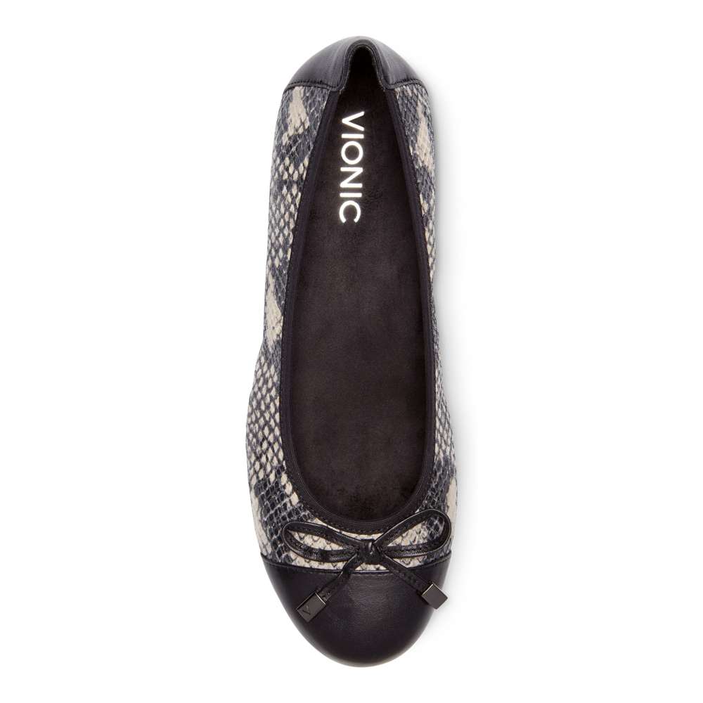 Minna Ballet Flat - Natural Snake