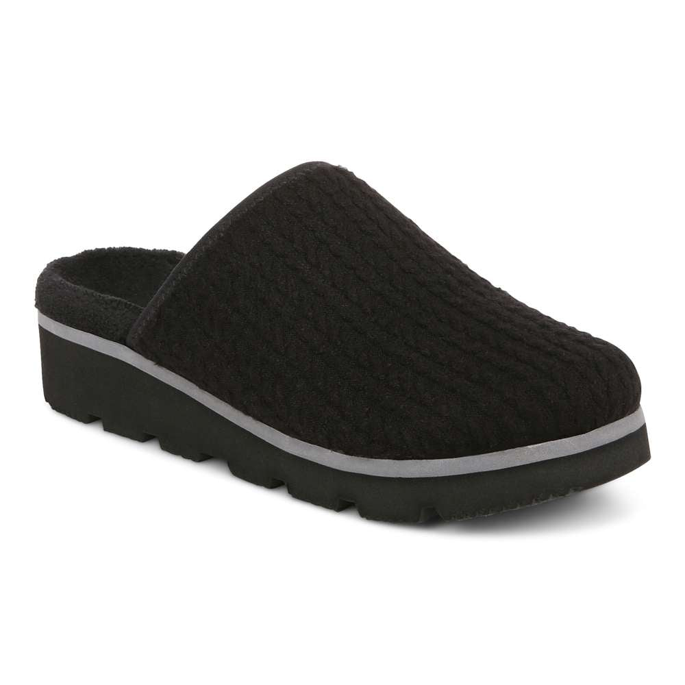 Sakura Mule Slipper - Black