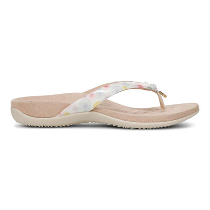 Bella Toe Post Sandal - Cream Poppy
