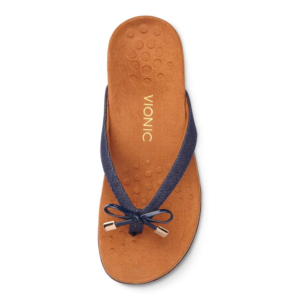 Bella Toe Post Sandal - Denim