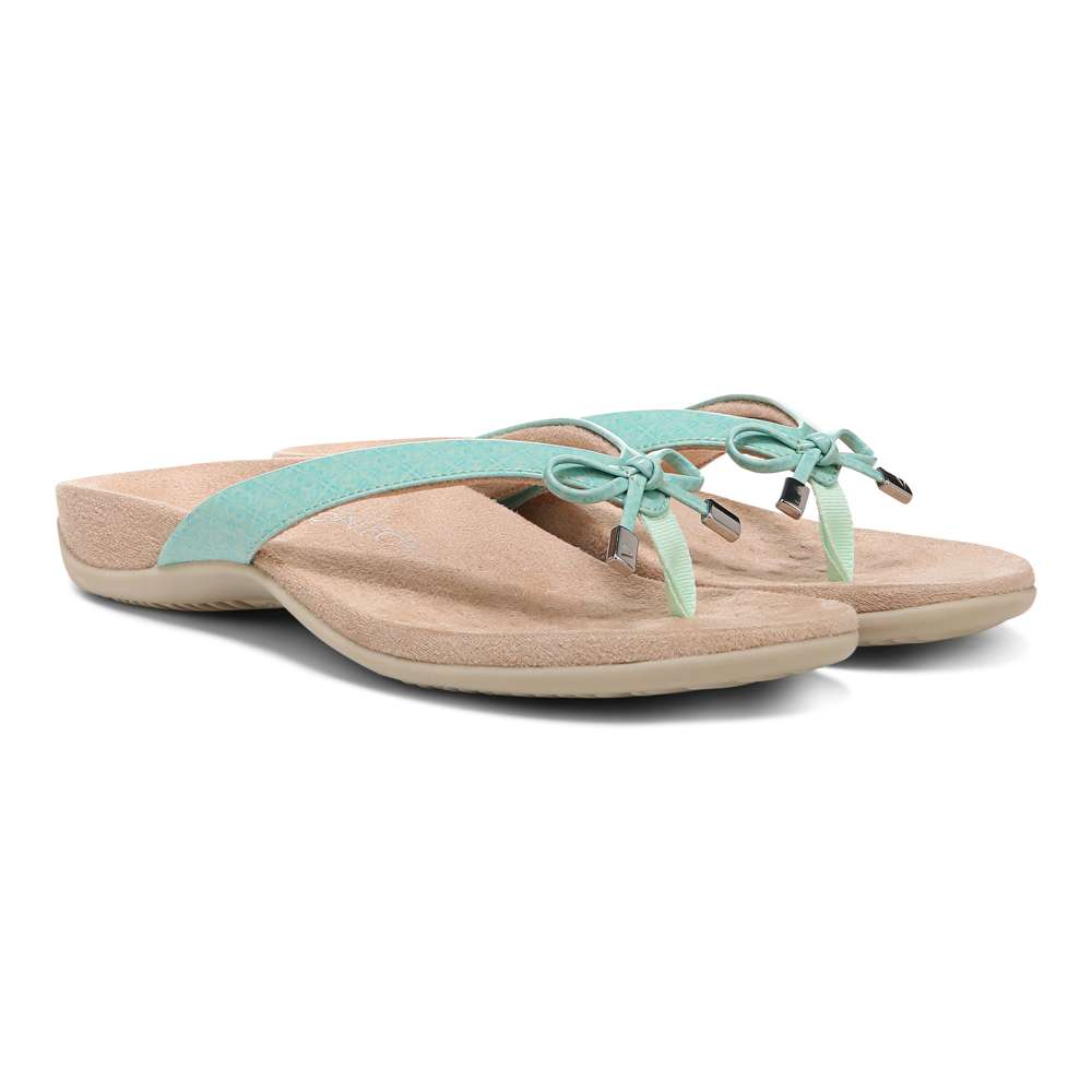 Bella Toe Post Sandal - Menta Tile
