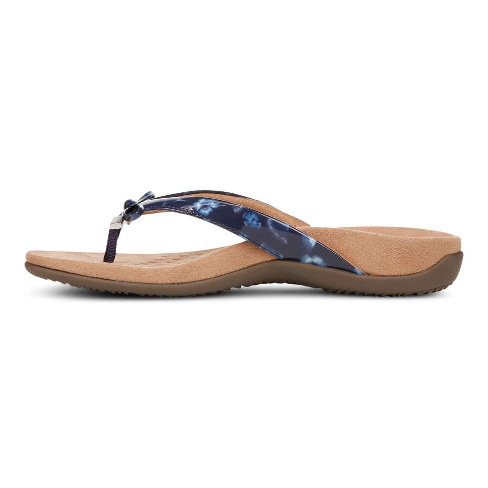 Bella Toe Post Sandal - Navy Poppy