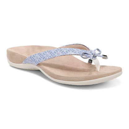 Bella Toe Post Sandal - White Tile