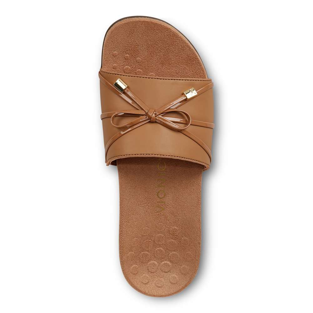 Bella Slide Sandal - Camel