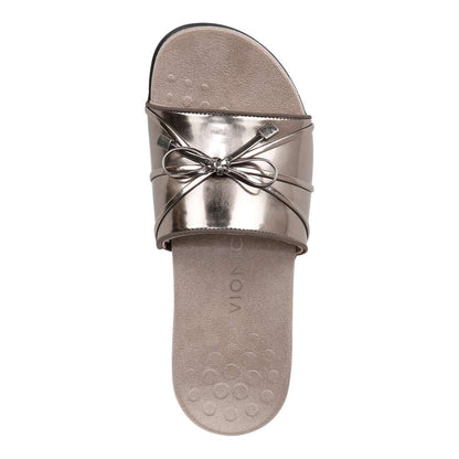 Bella Slide Sandal - Pewter