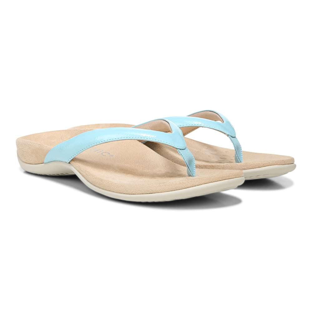 Dillon Toe Post Sandal - Porcelain Blue