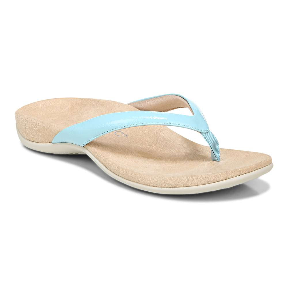 Dillon Toe Post Sandal - Porcelain Blue