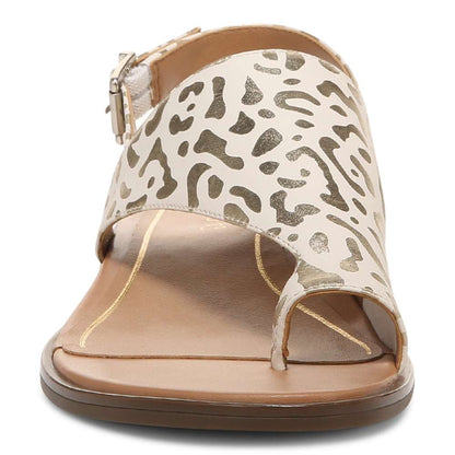 Ella Sandal - White Leopard