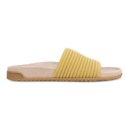 Evie Knit Slide Sandal - Dijon