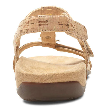 Farra Adjustable Sandal - Gold Cork