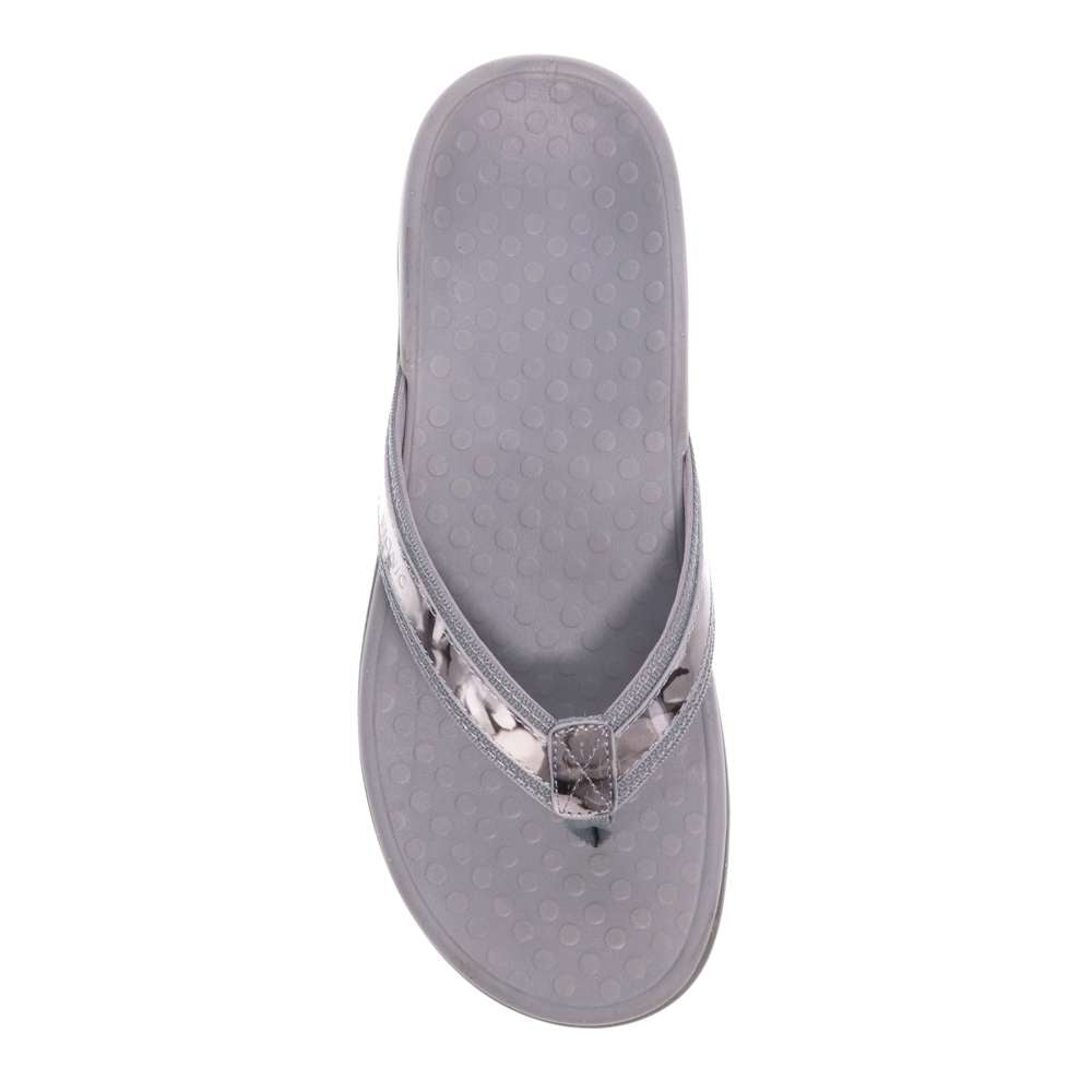 Islander Toe Post Sandal - Grey Floral