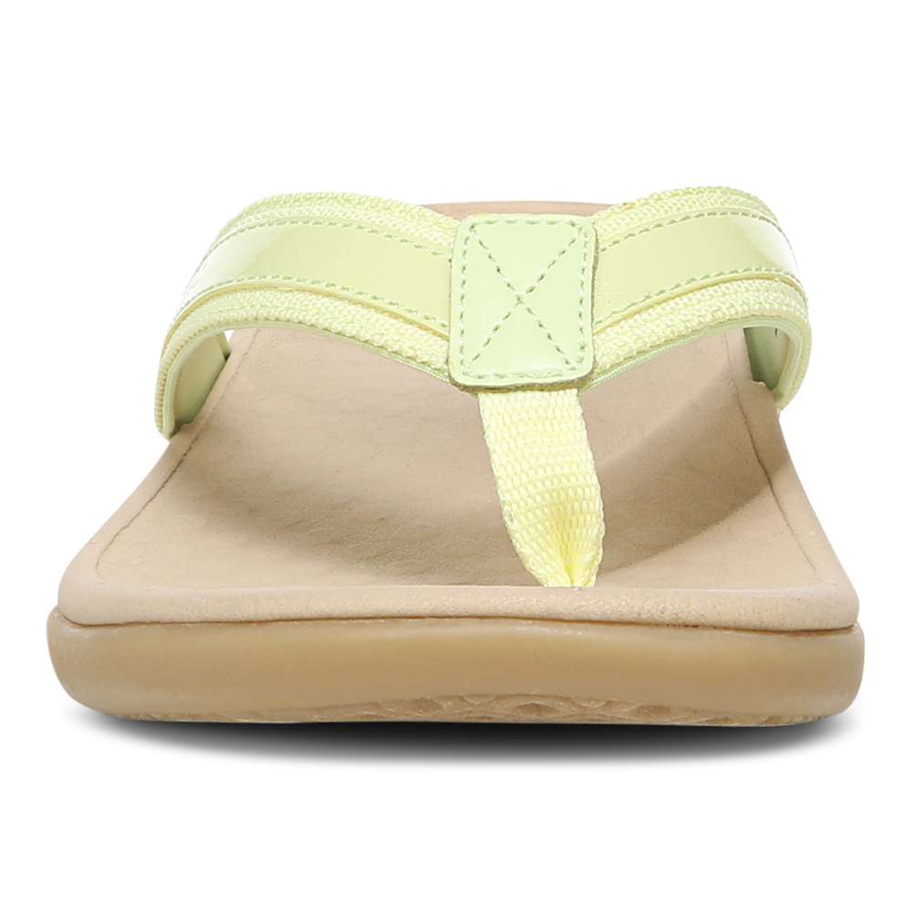 Islander Toe Post Sandal - Pale Lime