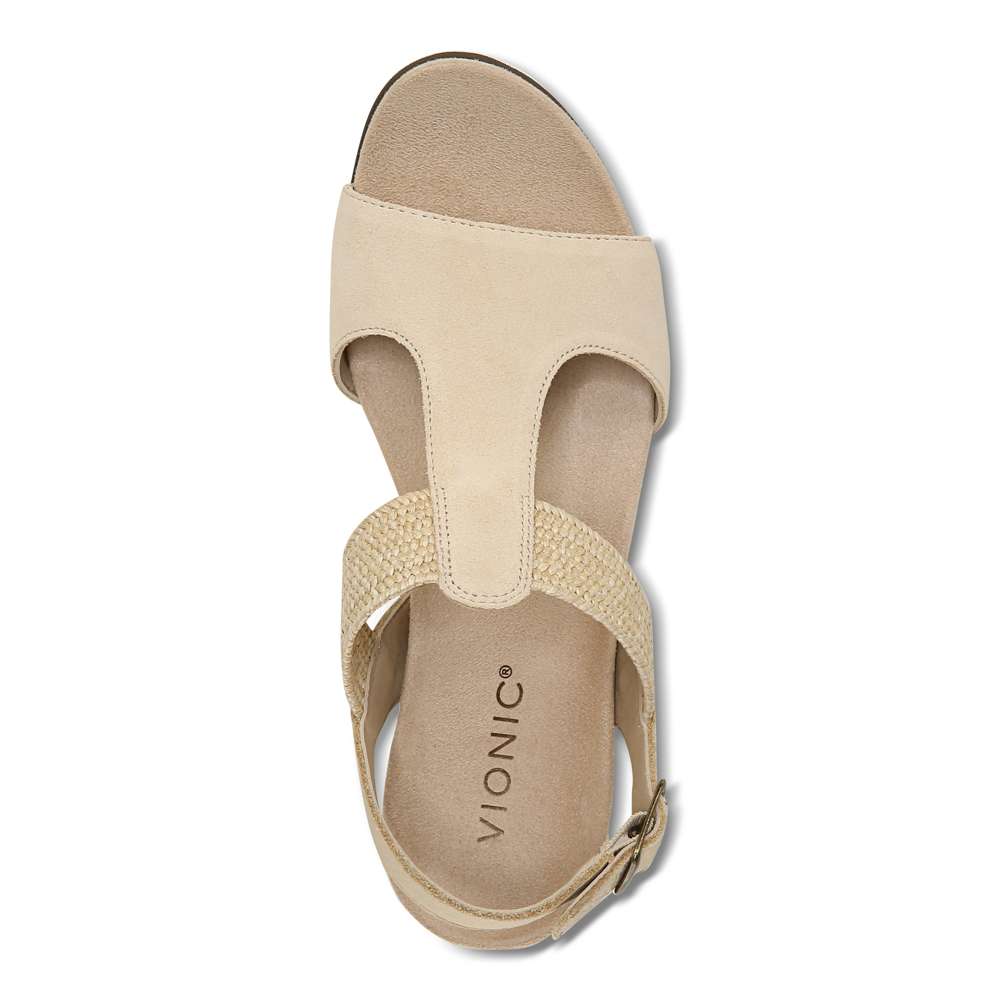 Kaytie Wedge Sandal - Semolina