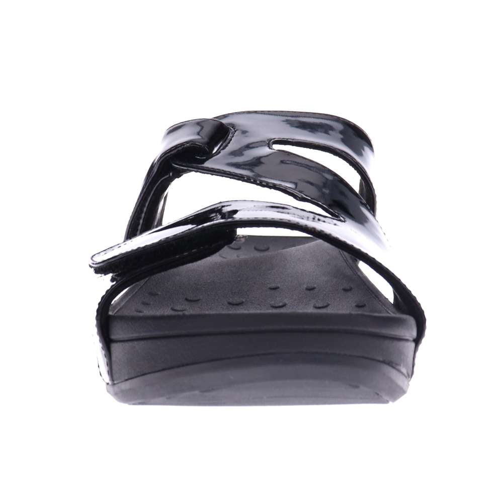 Kyla Platform Sandal - Black Patent