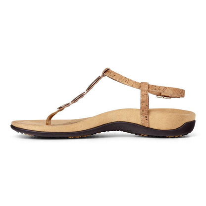 Lizbeth Sandal - Gold Cork