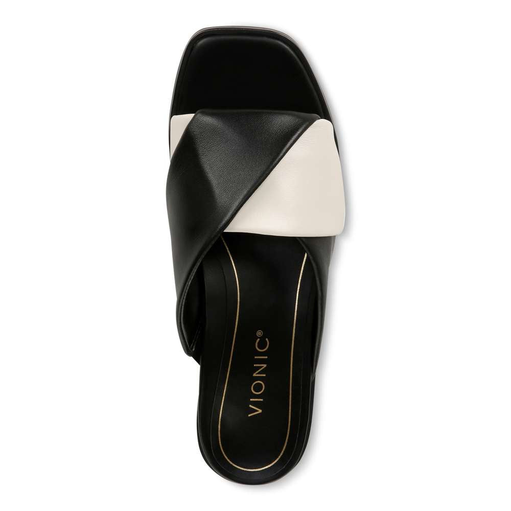 Miramar Slide Sandal - Black/Cream